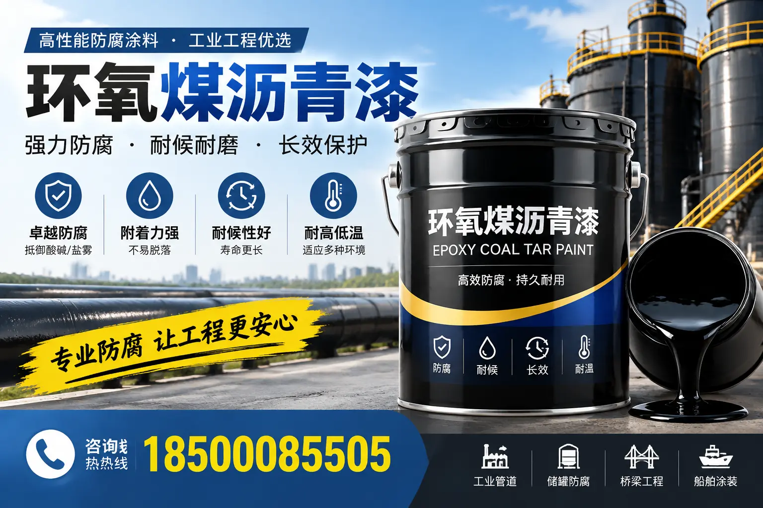 环氧煤沥青漆的施工方法与注意事项，确保在大连顺利完成